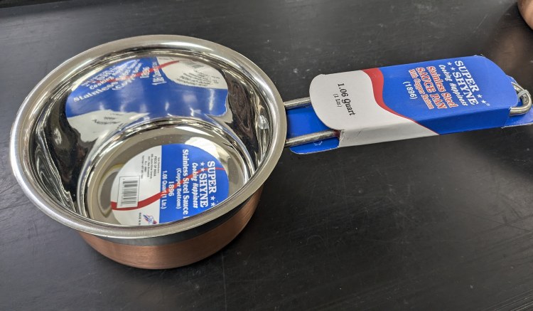 Copper Bottom Ss Sauce Pan 1 L