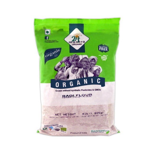 24-mantra Ragi Flour 4lb Org