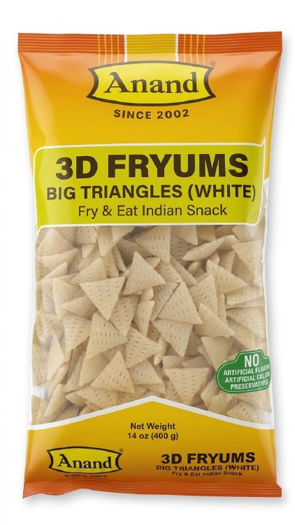 3d Fryums Big Triangles 400gm
