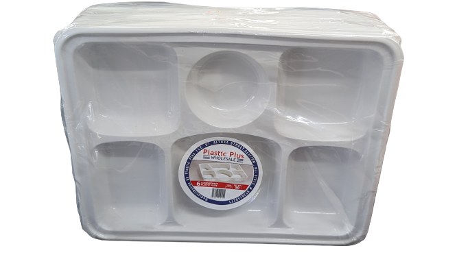 6 Compartment Tray 50pcs