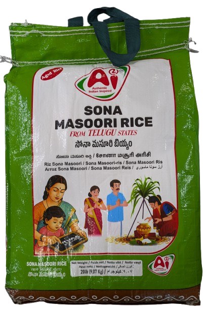 Ai Sona Masoori 20 Lb Rice