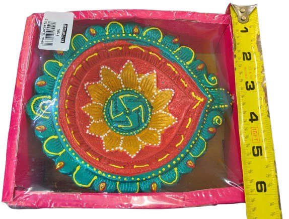 Akhand Diya 6" Clay Clolor
