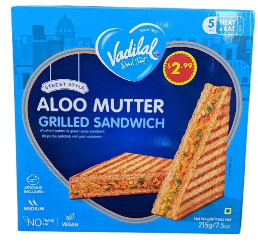 Vadilal Aloo Mutter Sandwich