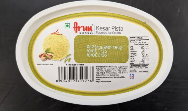 Arun Kesar Pista 125 Ml Cup