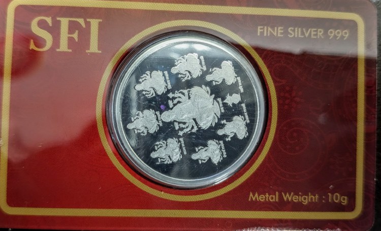 Ashtlaxmi Silver Coin 10 G