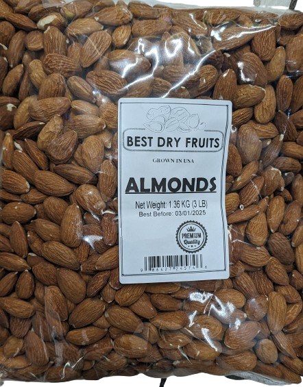 Best Dryfruit Almond 3lb Afgha