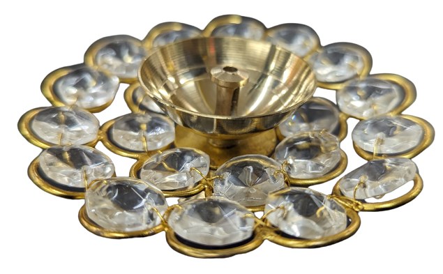 Crystal Diya 4" Wide