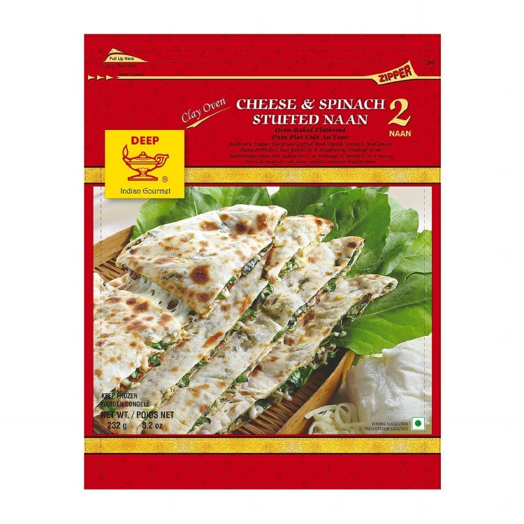 Deep  Cheese Spinach Naan