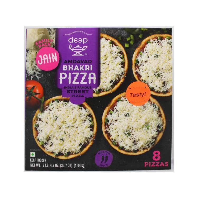 Deep Jain Bhakri Pizza Bulk 8 Pcs