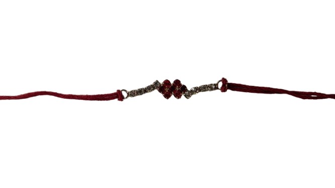 Dimond Rakhi With Red Thread
