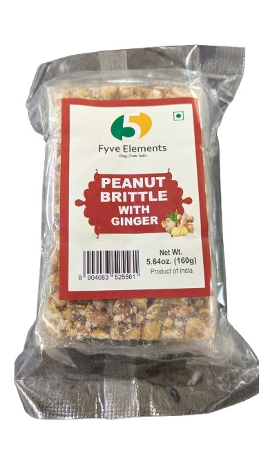 Peanut Brittle Ginger 160 Gm