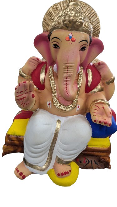 Ganesha 8" White Dhoti