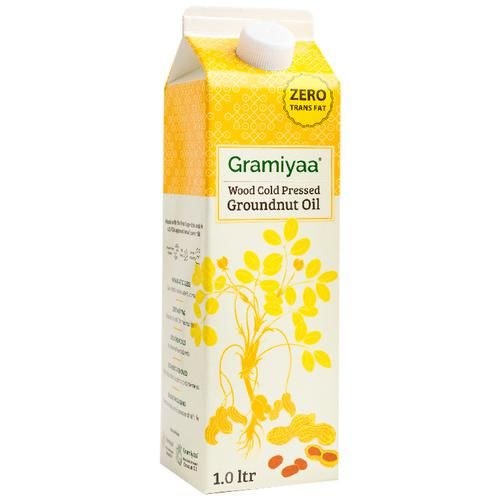 Gramiyaa Wood Cold Pressed Groundnut Oil 1 lit