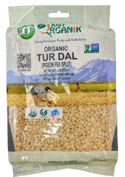 Just Organic Toor Dal 2 Lb