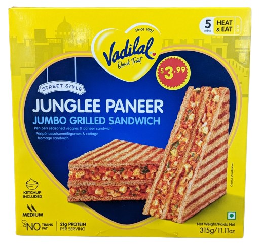 Vadilal Jungli Paneer Sandwich