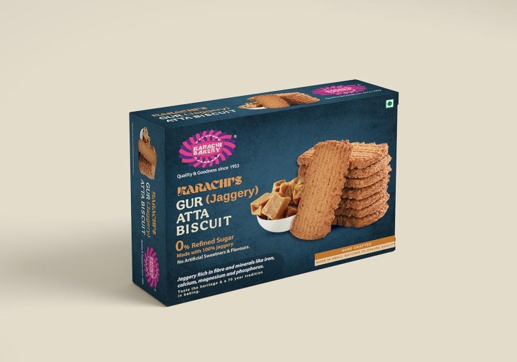 Karachi Gur Atta Biscuit  300g