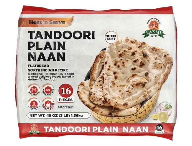 Laxmi Tandoori Naan 16 Pc