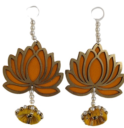 Lotus Hanging Yellow 2 Pieces