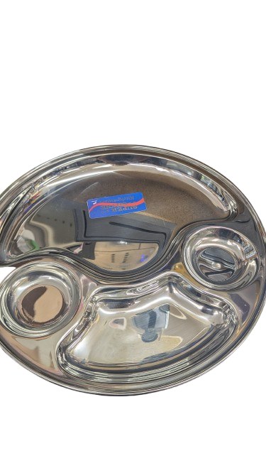 Steel Lunch Tray 4 Sec 11.5"