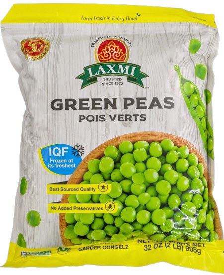 Laxmi Green Peas 32 Oz
