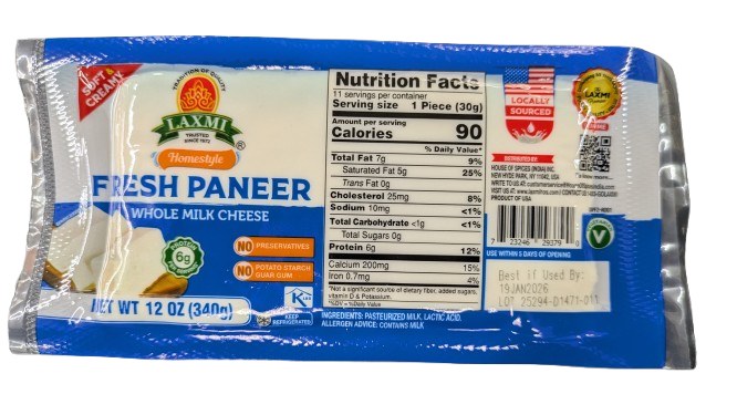 Laxmi Fresh Paneer 340g