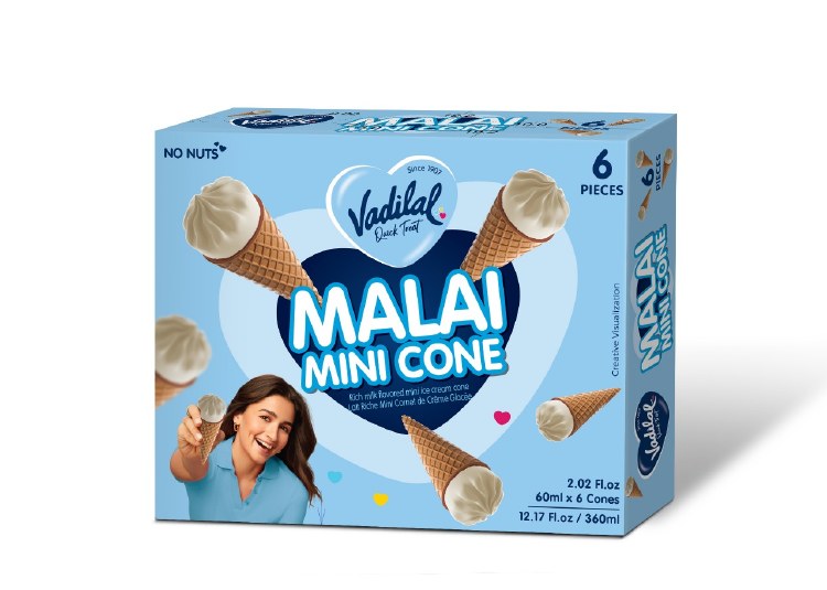 Vadilal Malai Mini Cone 6 Pc