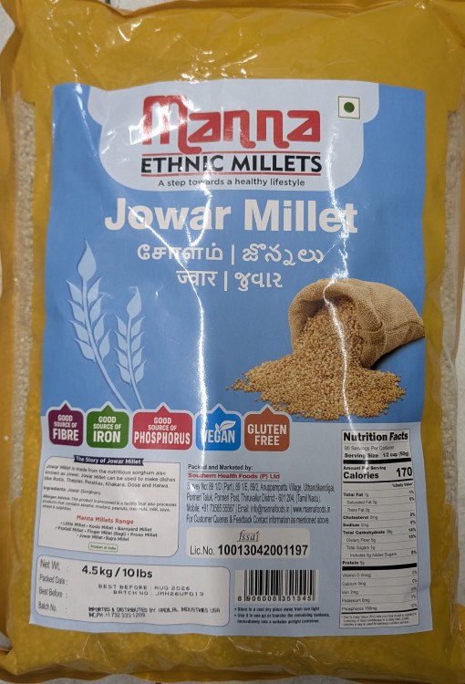 Manna Jowar Millet 10lb