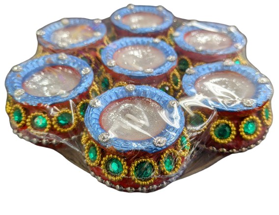 7 Matki Diya With Wax