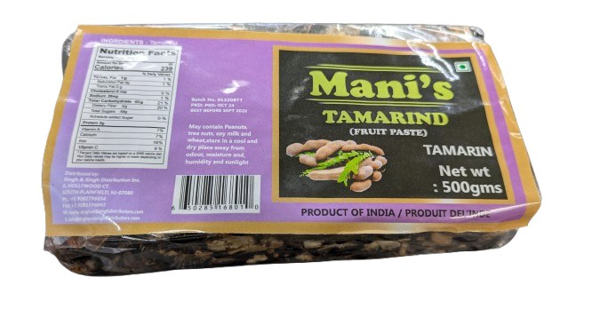 Mani's Tamarind Slab 500gm