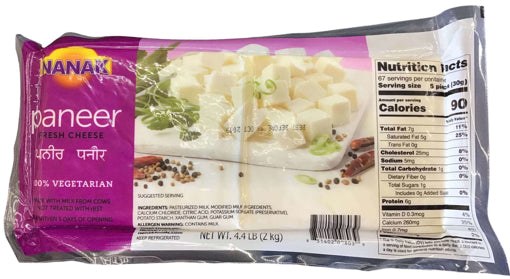 Nanak Block Paneer 4.41oz Bulk