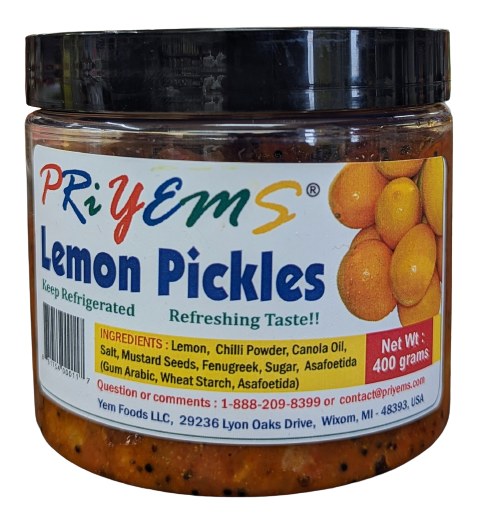 Priyems Fresh Lemon Pickle