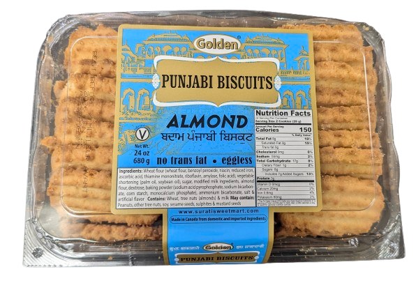 Golden Almond Punjabi Cookie