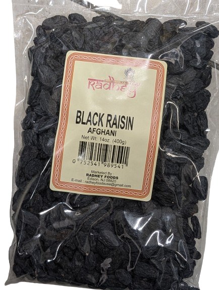 Radhey Black Raisin 14 Oz