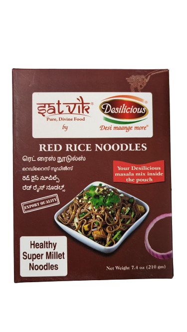 Satvik Red Rice Noodles 210g