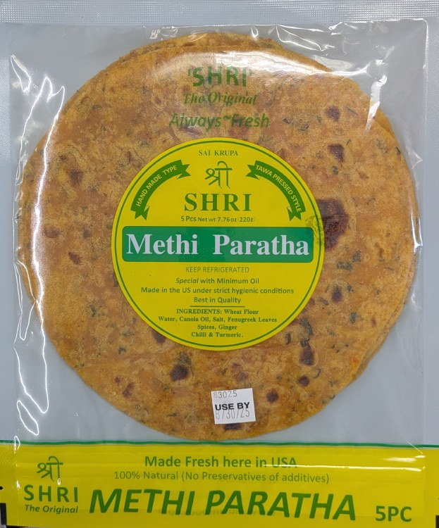 Methi Paratha Shri 5pc