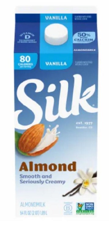 Silk Almond Milk Vanilla 64 Oz
