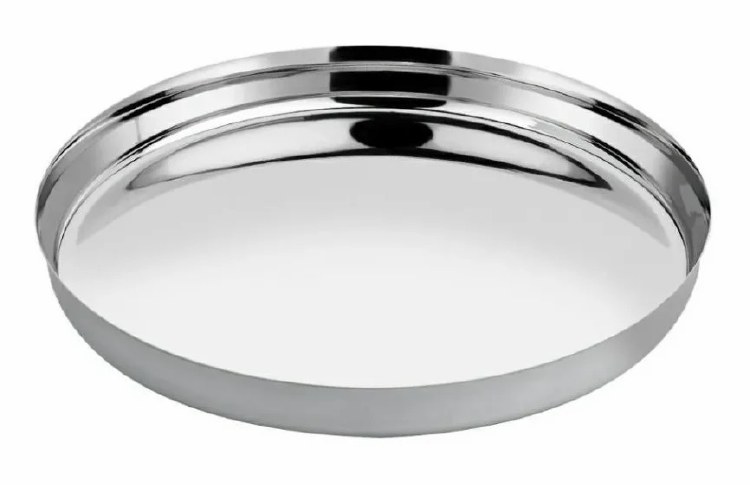 Stainless Steel Thali 9"
