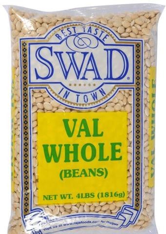 Swad Whole Val Beans 4 Lb