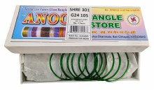 Glass Bangles Green 2x10 24 Pc