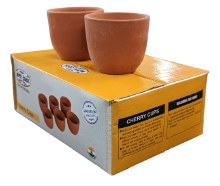 Clay Cherry Cups Set Of 6