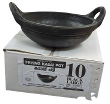 Frying Pot Organic Black Clay