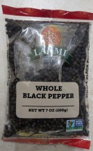 Laxmi Black Pepper Whole 7 Oz
