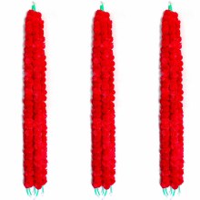 Red Marigold Flower String 52"