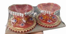 Shubh Labh Heart Diya Set Of 2