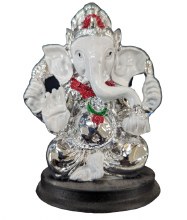 Ganesha Silver Idol 4inch