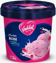 Vadilal Rose Ice Cream 1 Lt