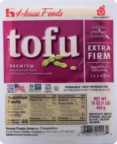 Tofu Extra Firm 16 Oz