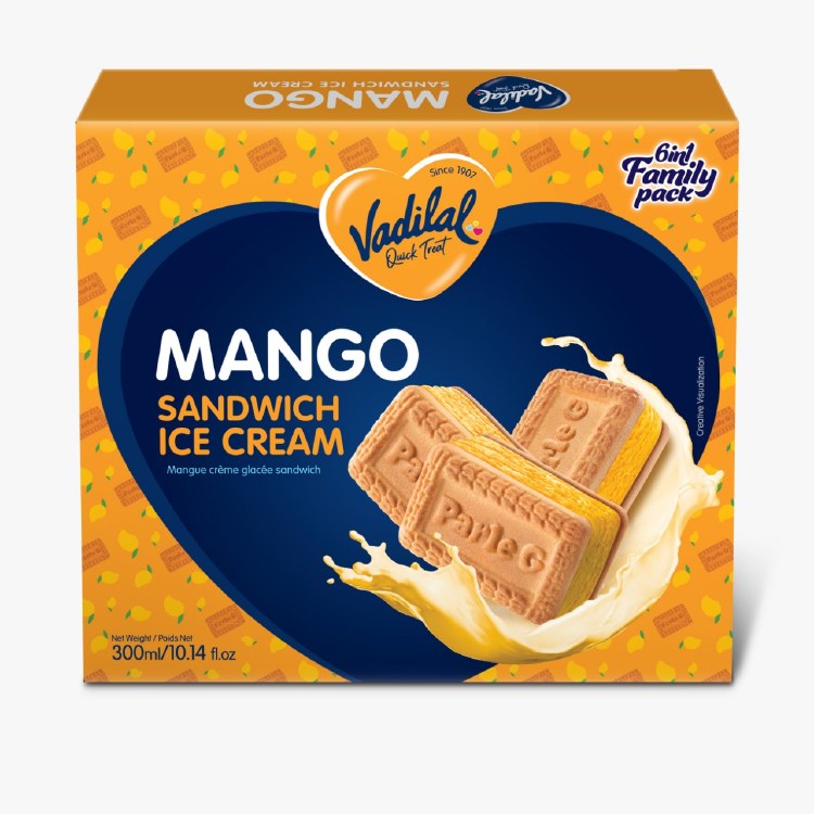 Vadilal Mango Sandwich Ice Cre
