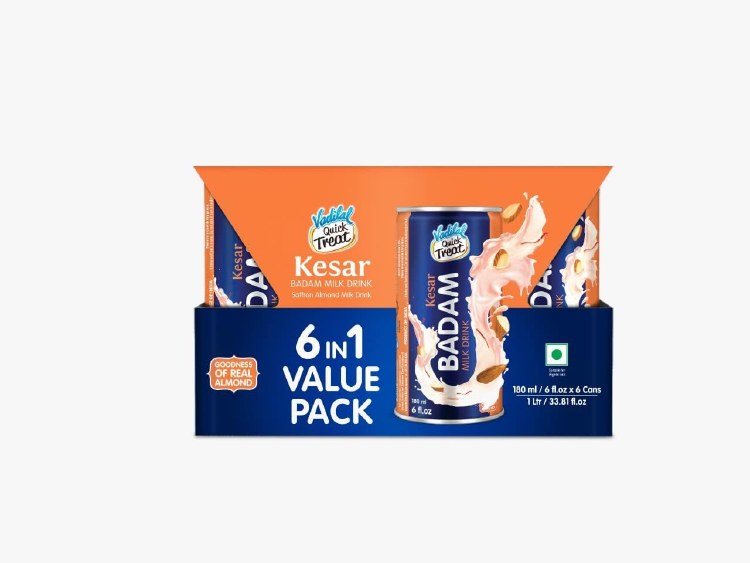 Vadilal Kesar Badam Drink 6pak