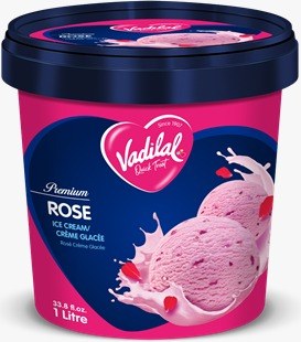 Vadilal Rose Ice Cream 1 Lt